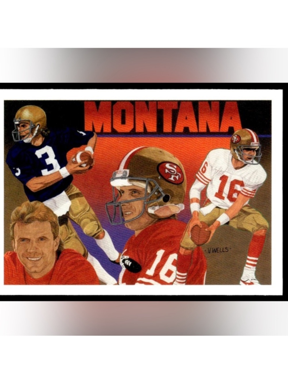 Joe Montana 1991 Upper Deck Hero San Francisco 49ers NFL Football Card